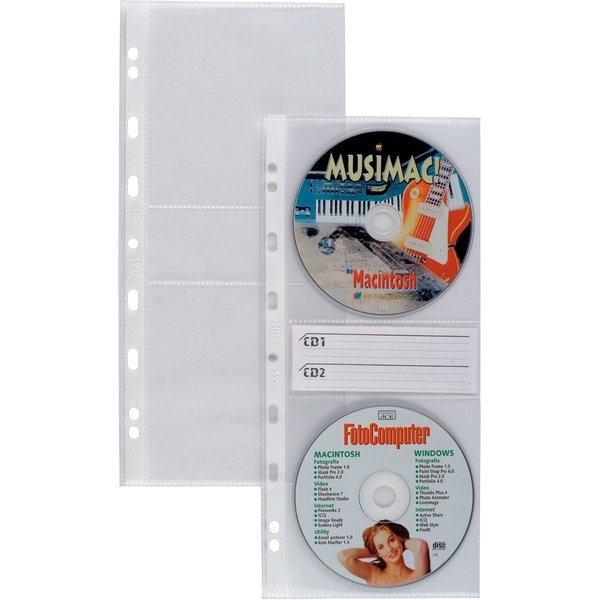 Sei Rota - 662508 - buste porta cd e dvd perforate 12x12,5 cm