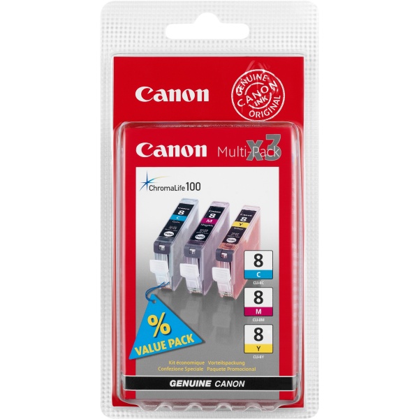 Serbatoio Canon CLI-8 (0621B029) ciano-magenta-giallo - 140996