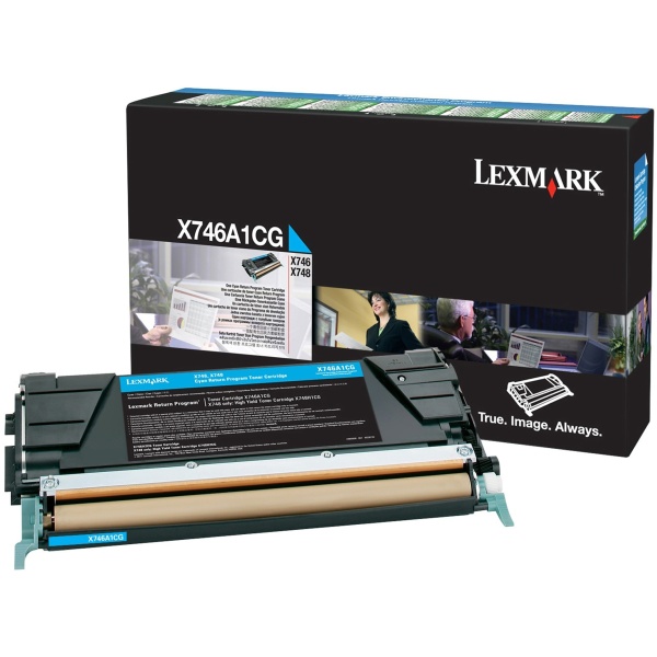 Toner Lexmark X746, X748 (X746A1CG) ciano - 141158