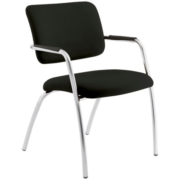 Sedia collettivit&agrave; LITHIUM UNISIT - ignifugo - NERO - LT4G/IN