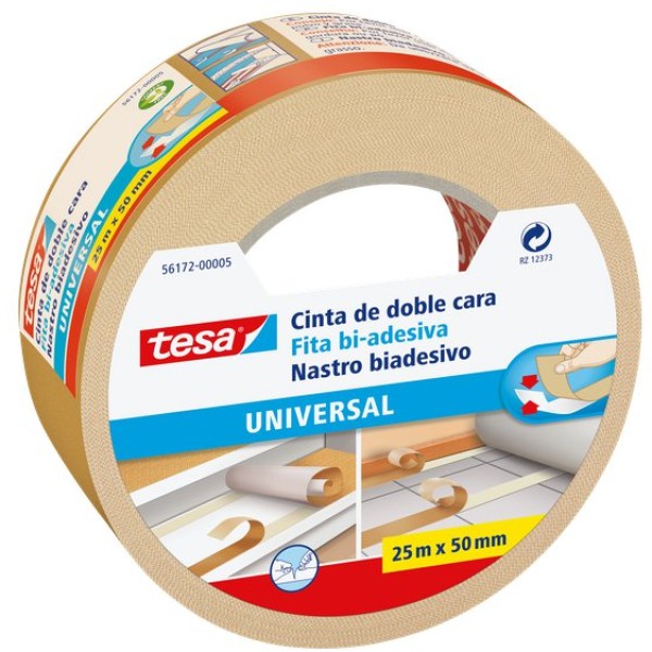 Nastro biadesivo universale Tesa - 50 mm x 25 m - 56172
