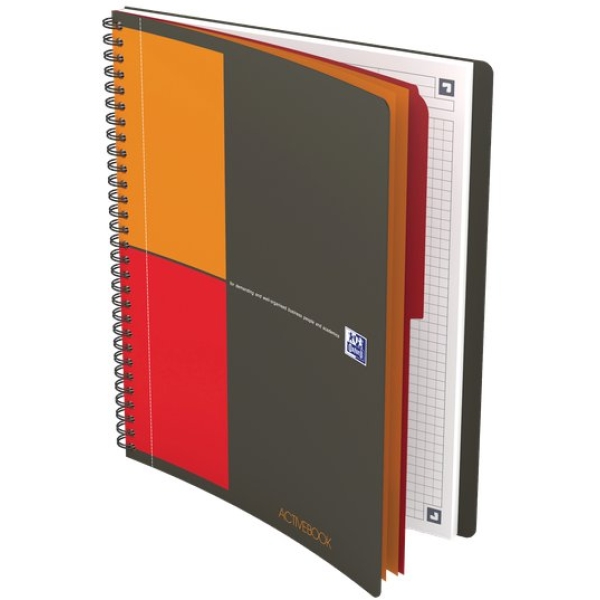 Blocchi spiralati Activebook International Oxford - B5 (18x25 cm) - 5 mm - 80 - 90 g/mq - 400080786