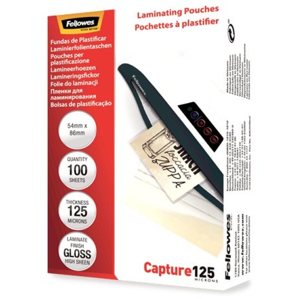 Pouches piccoli formati Fellowes - 60x90 mm - 5397402 (conf.100)