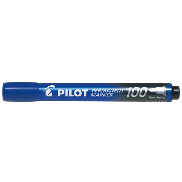 Marcatore permanente SCA 100 Pilot - punta tonda - 1 mm - blu - 002706 (conf.12)