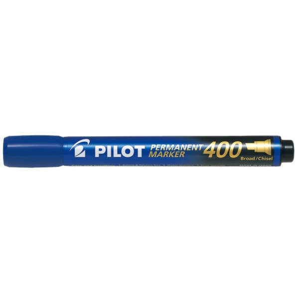 Marcatore permanente SCA  400 Pilot - punta a scalpello - 4 mm - blu - 002711 (conf.12)