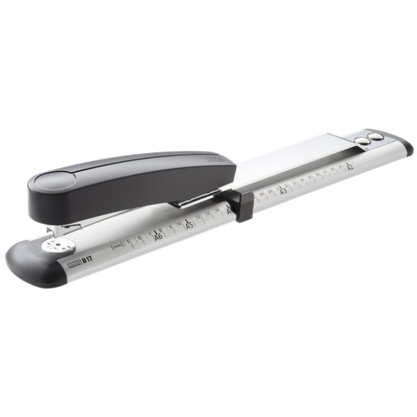 Cucitrice professionale a braccio lungo B17 Novus - da tavolo  - nero/argento - H102170
