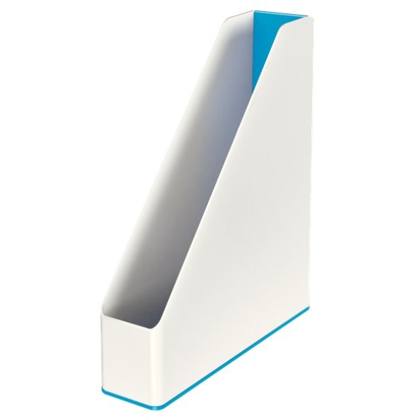 Portariviste WOW Dual Color Leitz - 7,3x27,2x31,8 cm - blu metallizzato - 53621036