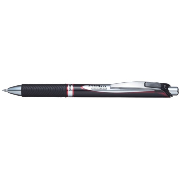 Penna gel Energel Permanent - rosso - BLP77-BX (conf.12)