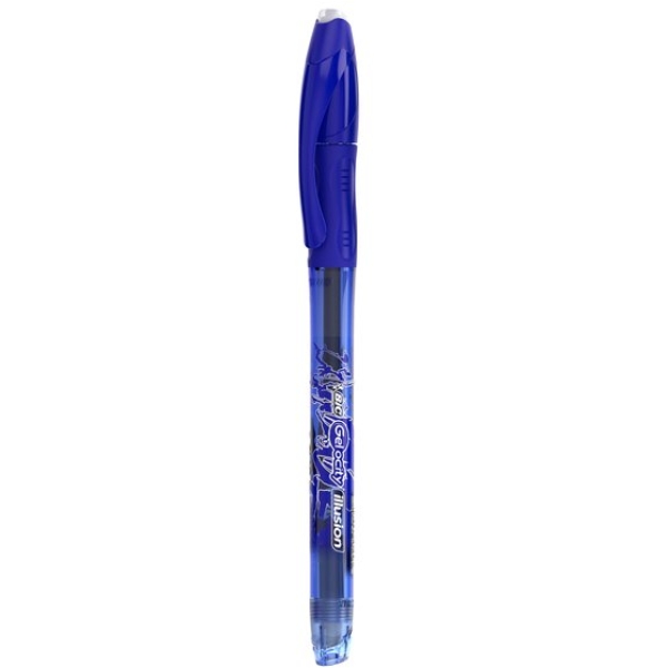 Penna cancellabile Gelocity illusion gel Bic - 0,7 mm - blu - 943440 (conf.12)