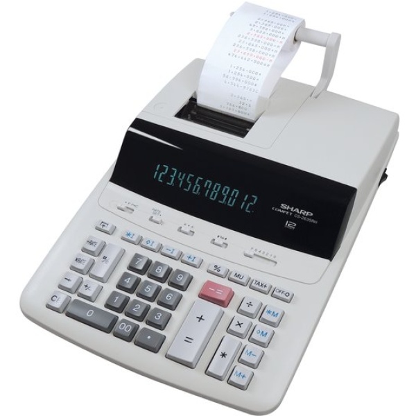 Calcolatrice scrivente CS-2635RH a 12 cifre Sharp - grigio - SH-CS2635RHGYSE