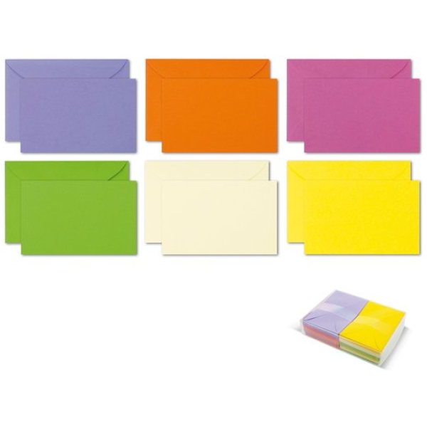 Biglietti e buste colorate Ellebi Sadoch - Ischia - 7,5x11 cm - assortiti - 8316 (conf.100)