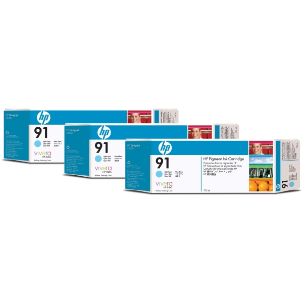 Cartuccia HP 91 (C9486A) ciano chiaro - 234303
