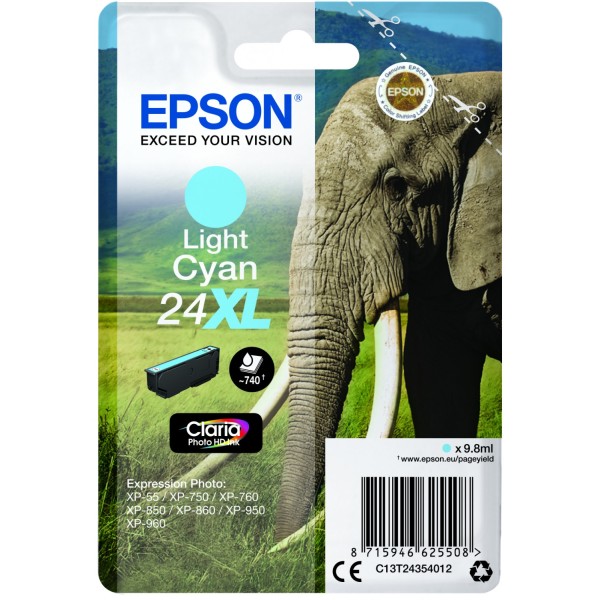 Cartuccia Epson 24XL (C13T24354012) ciano chiaro - 235949