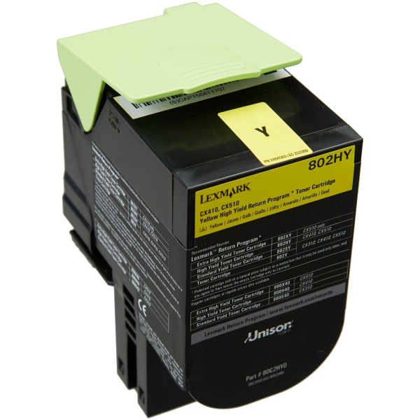 Toner Lexmark 802HY (80C2HY0) giallo - 241617