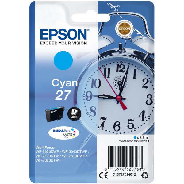 Cartuccia Epson 27 (C13T27024012) ciano - 244223
