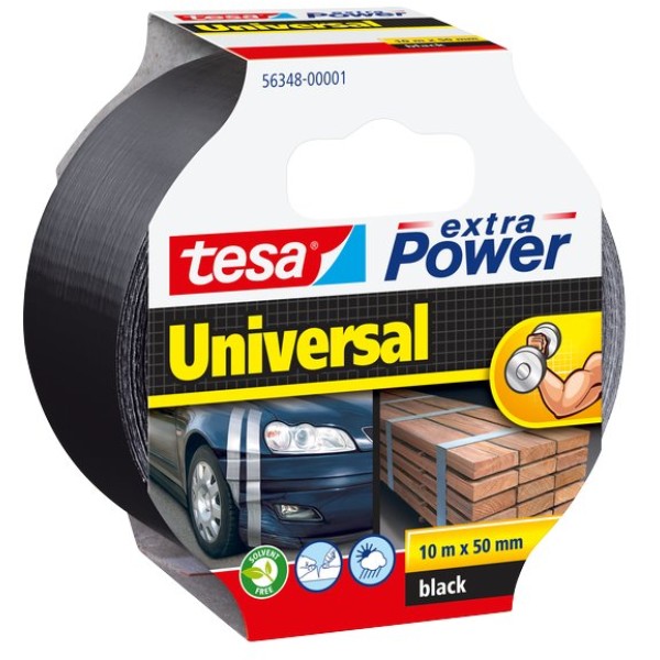 Nastro Extra Power Tesa - Extra Power Universal - Nero - 10 M X 50 Mm - 56348-00001-05