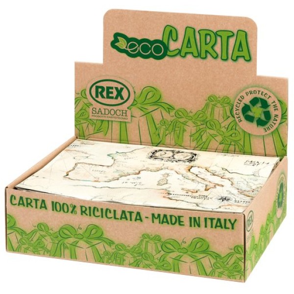 Carte Regalo In Eco-Carta In Scatole Rex Sadoch - Retr&ograve; - Assortiti - Ec400R01 (Conf.100)