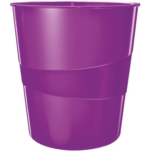 Cestino Gettacarte Wow Leitz - Viola Metallizzato - 52781062