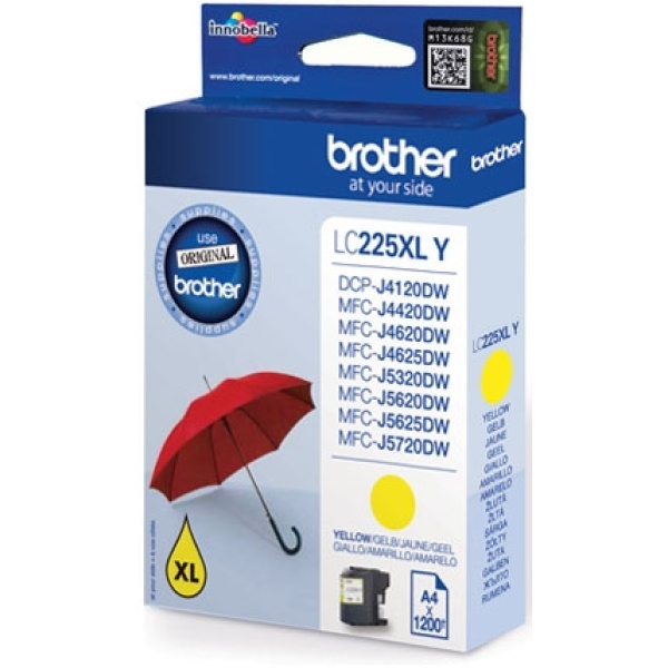 Cartuccia Brother LC-225 (LC-225XLY) giallo - 309651