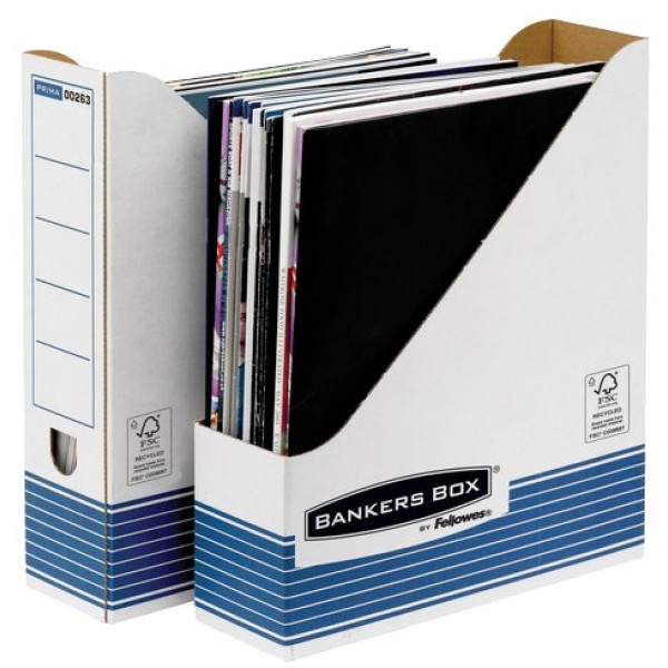 Sistema Di Archiviazione Bankers Box System Fellowes - Portariviste - A4 - 31,1X7,8X25,8 Cm - Nessuna - 0026301 (Conf.10)