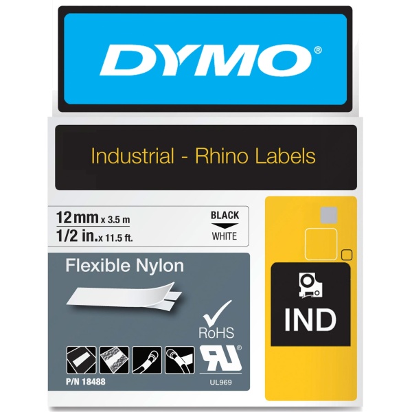 Etichette Dymo PRO 5200 3,5m 12mm (18488) bianco - 310231