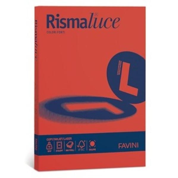 Carta e cartoncini in rismette Favini - forti - A4 - 200 g/mq - scarlatto - A69C544 (risma50)