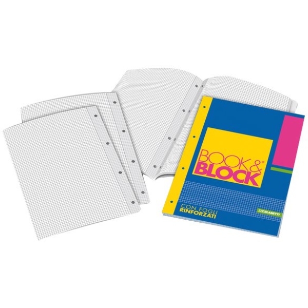 Blocchi collati rinforzati Book&amp;Block Blasetti - A4 - 4 mm - 40 - 5721 (conf.5)