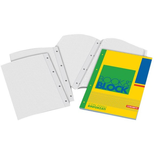Blocchi collati rinforzati Book&amp;Block Blasetti - A4 - 5 mm - 40 - 5720 (conf.5)