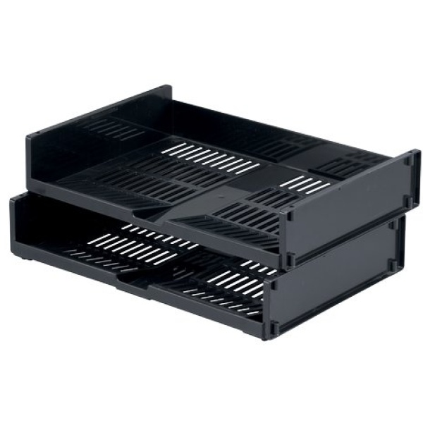 Vaschetta orizzontale Optimo A4 Durable - carbone - 1700801058