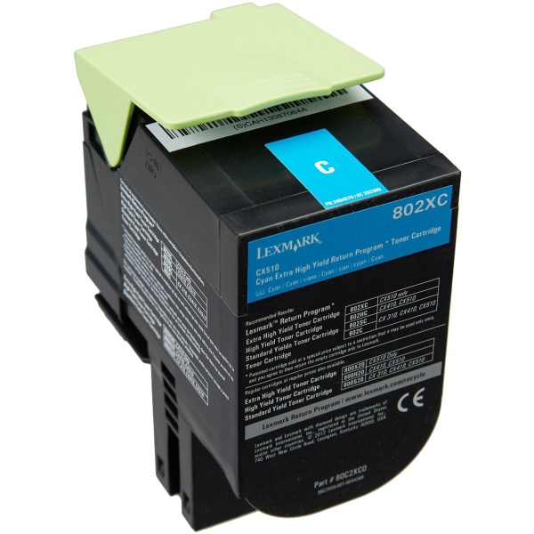 Toner Lexmark 802XC (80C2XC0) ciano - 601365
