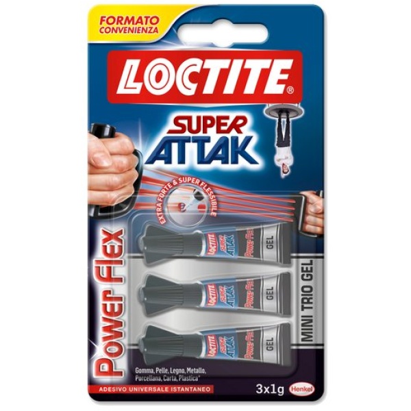 Super Attak Mini Trio 3x1g Loctite - 2030792 (conf.3x1g)