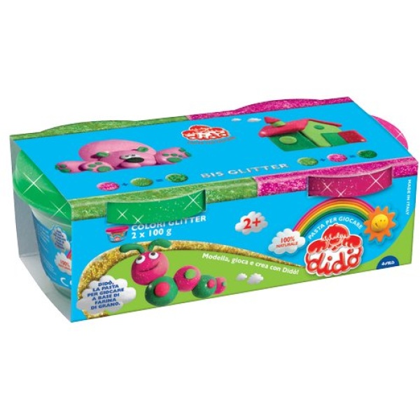 Barattoli Did&ograve; Bis Glitter Dido - magenta/verde - 396702