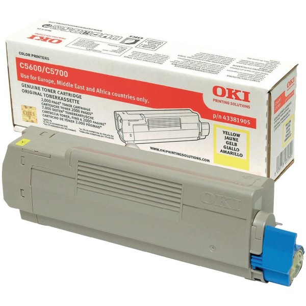 Toner Oki 43381905 giallo - 781072