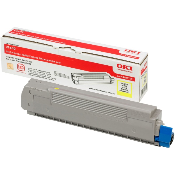 Toner Oki 43487709 giallo - 781268