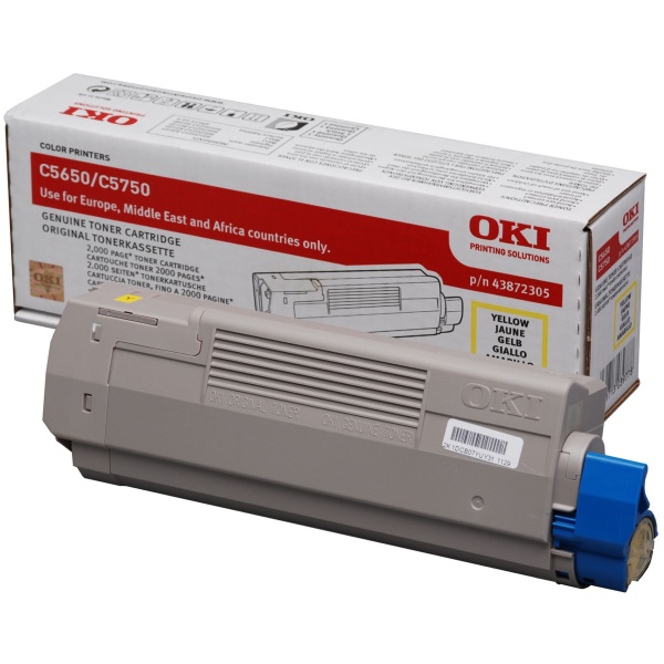Toner Oki 43872305 giallo - 791670