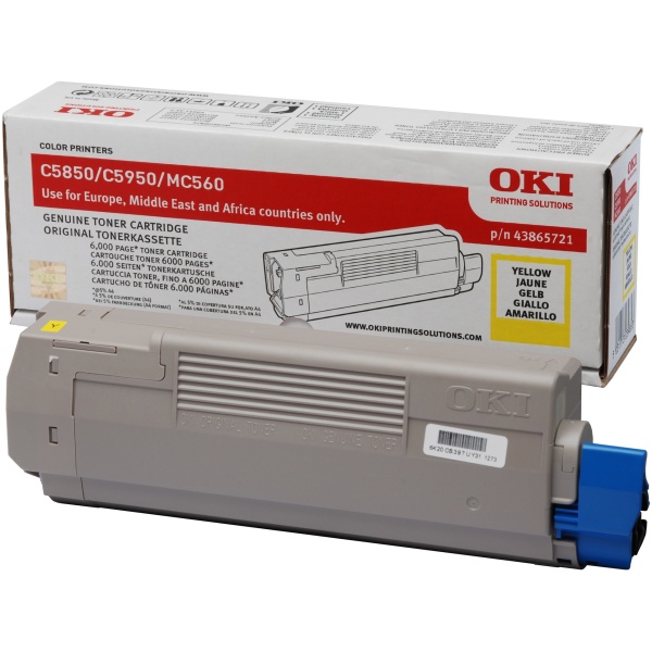 Toner Oki 43865721 giallo - 823410