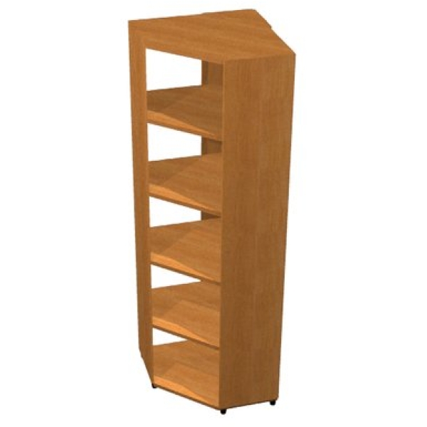 Artexport - Libreria Angolare Alta noce