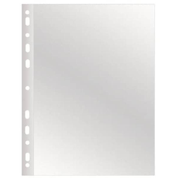 Buste a perforazione universale Q-Connect 22x30 cm alto spessore finitura liscia conf. 50 pezzi - 116026 - 917669