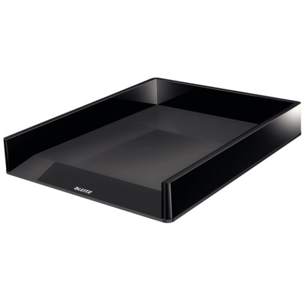 Vaschetta portacorrispondenza Leitz - 26,7x33,6x4,9 cm - nero/grigio - 53610095