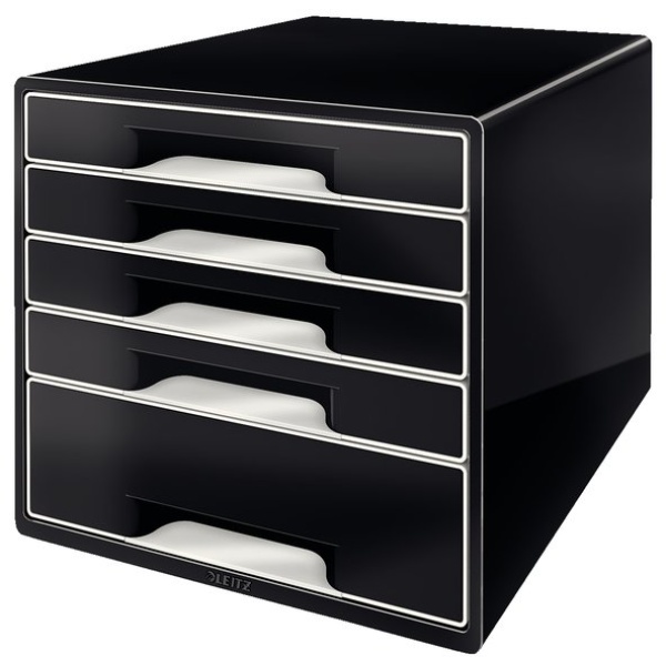 Cassettiera Leitz - 28,7x36,3x27 cm - nero - 52530095