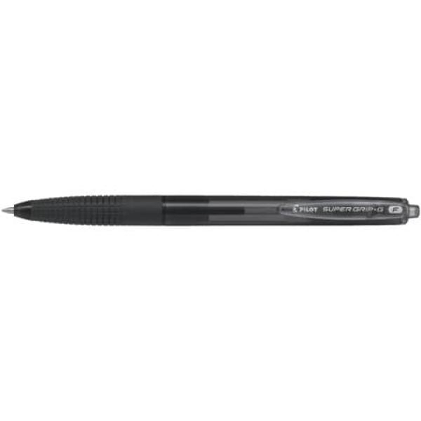 Penna a sfera a scatto Super Grip G Pilot - 0,7 mm - nero - 001638 (conf.12)
