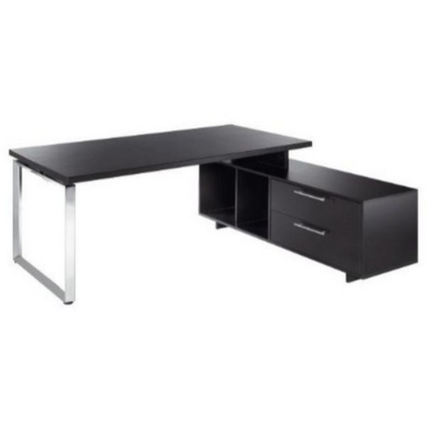 Postazione manageriale Artexport Flora - nero venato - L225 P170 H74 CM - 902RIT/M/8
