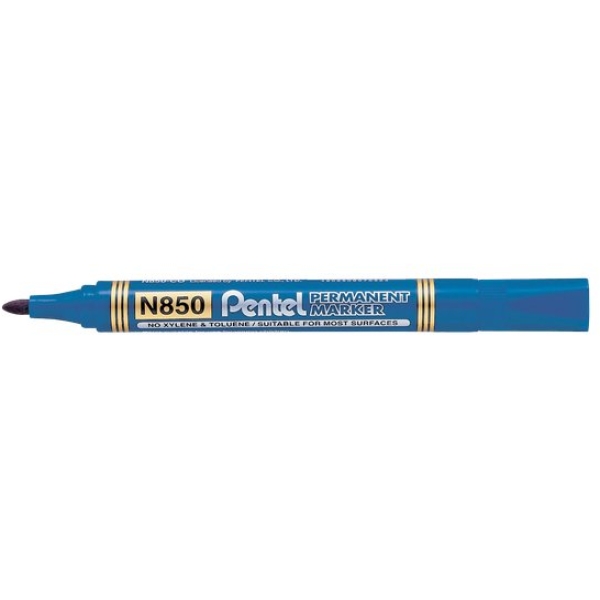 Marcatore permanente N850 Pentel linea Amiko - tonda - 2 mm - blu - N850-CE (conf.12)