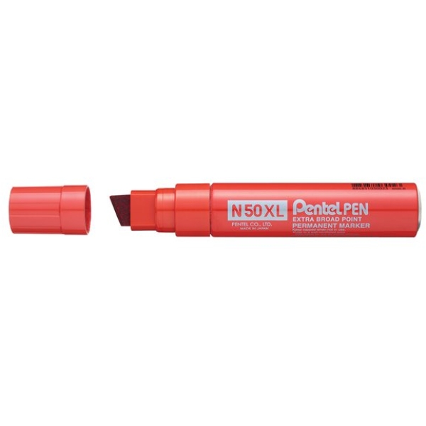 Marcatore permanente Extra Large N50 Pentel - 17 mm - rosso - N50XL-B