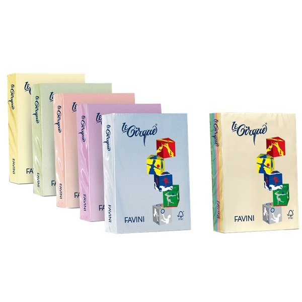 Carta colorata Le Cirque Favini - FSC - 80 g/mq - rosa - A3 - A71S353 (risma500)
