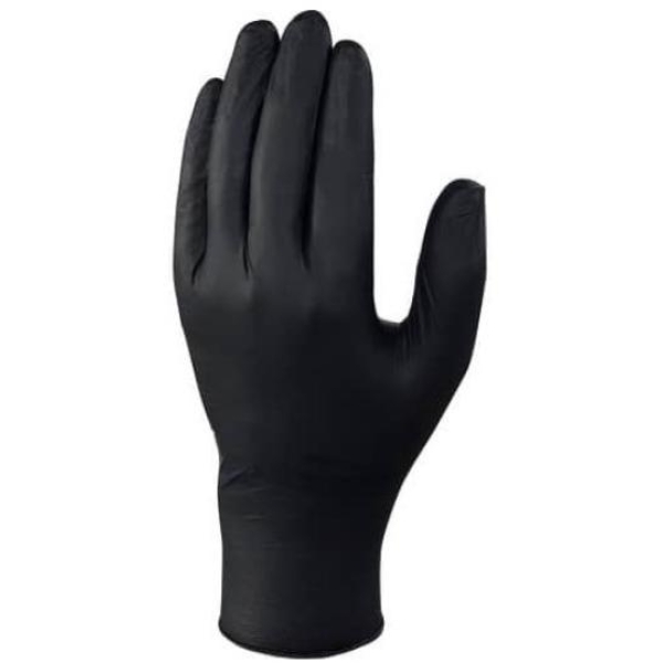 Guanti monouso in nitrile nero Hirex Icoguanti - L - DPI 3 cat. - ESBN L (conf.100)