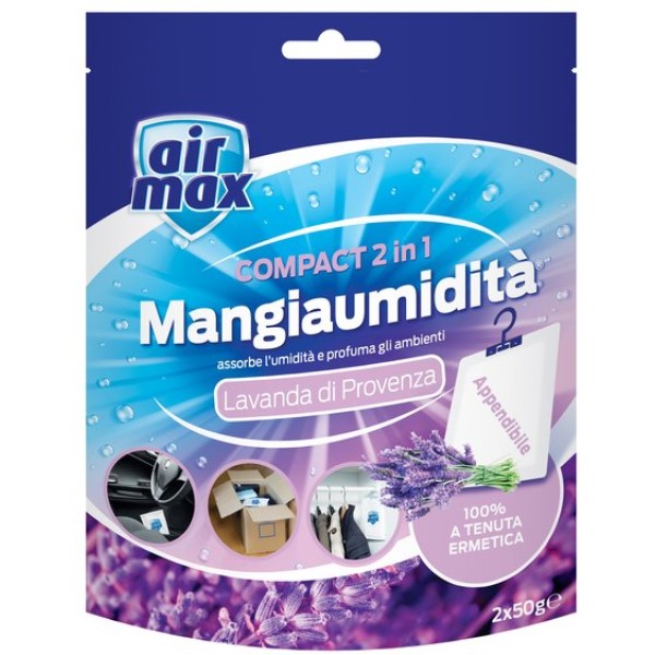 Mangiaumidit&agrave; Compact 2 in 1 Airmax - Lavanda di Provenza - D0246