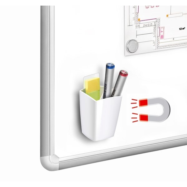 Portapenne magnetico CEP - 78x74x95 mm - bianco - 1005310021