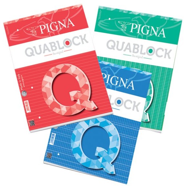 Blocchi collati Quablock Pigna - A4 - 1R - 50ff - 00609771R (conf.5)