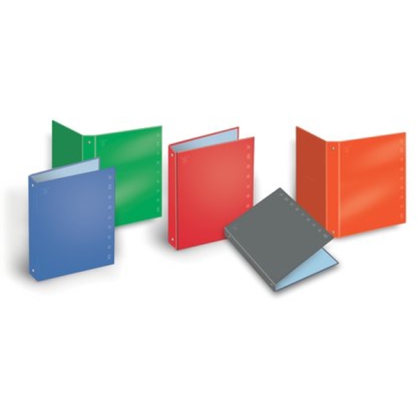 Cartelle Monocromo a 4 anelli Pigna - 18,5x22 cm - d.25 mm - 001314925 (conf.5)